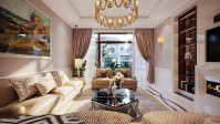 Thiết kế nội thất biệt thự Ciputra Tây Hồ Hà Nội phong cách tân cổ điển