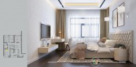 Thiết kế phòng khách sạn 3 sao đẹp